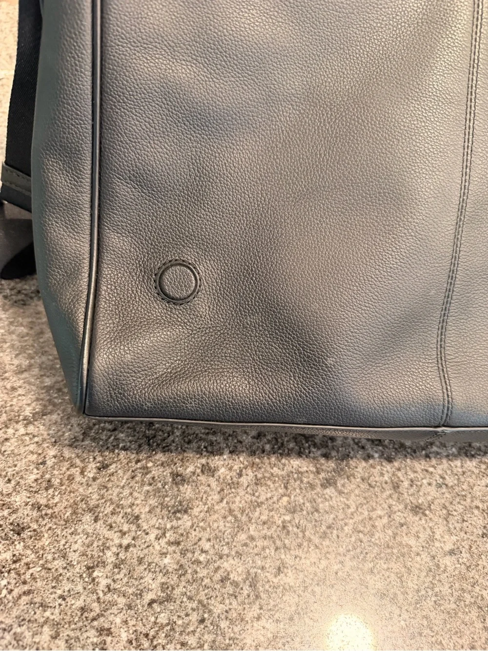 Coach Black Leather Messenger Bag with Wide Adjustable Strap